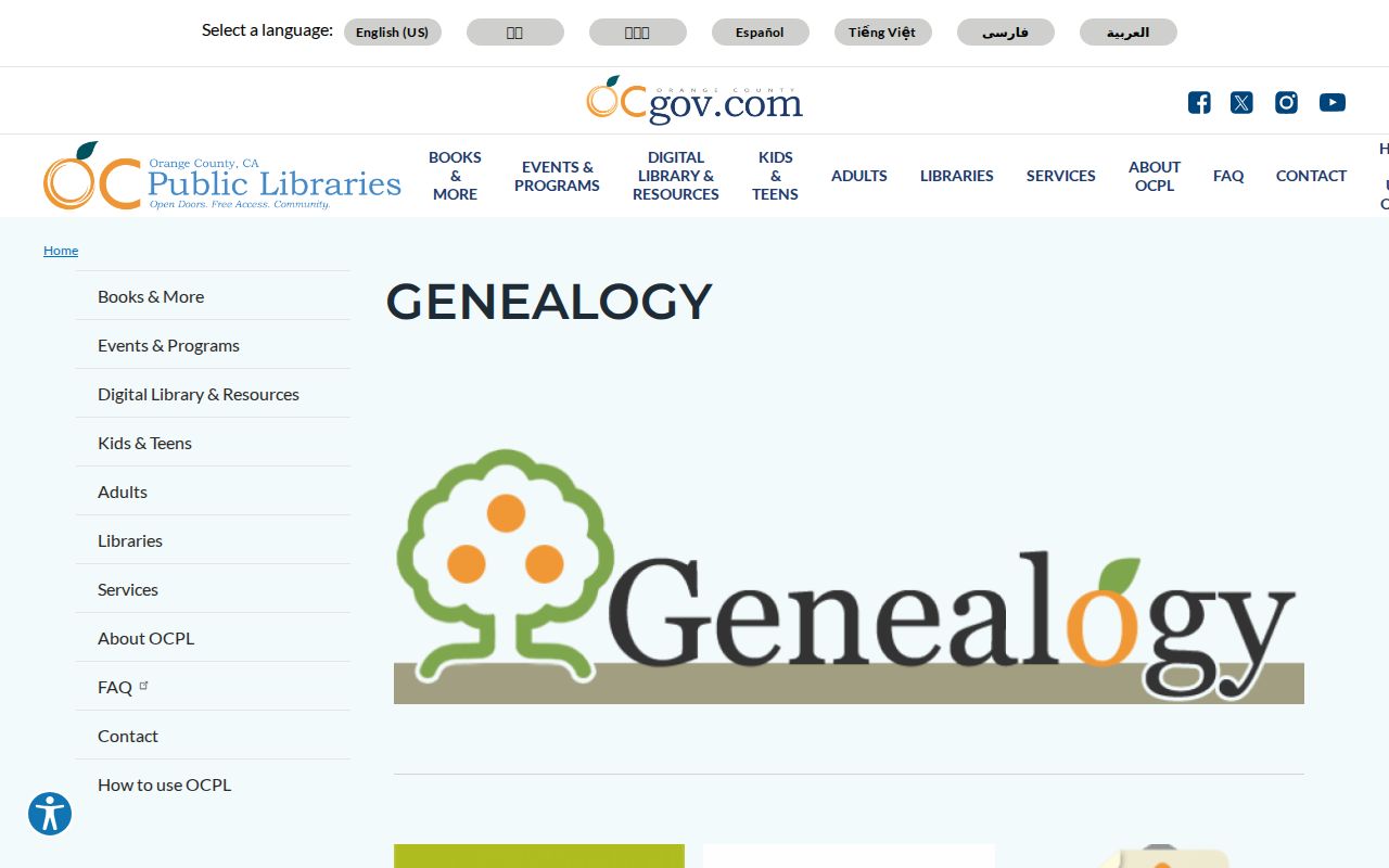 Seal Beach people directories and Orange County library genealogy resources